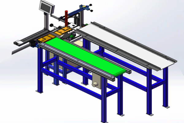 全自動中周噴碼機設計