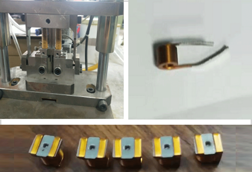 電感線圈磁芯裝配切斷模具